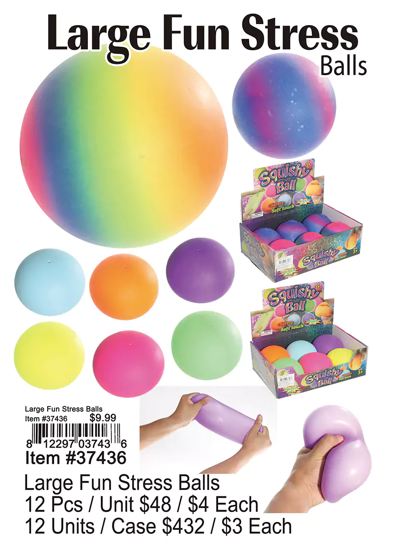 Large Fun Stress Balls